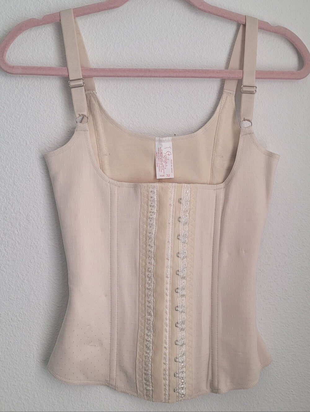 Ardyss International Style 100 Girdle Corset Camisole Body Shaper Beige 32